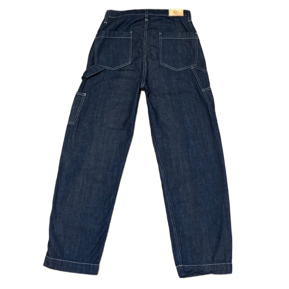 Edwin Bailee Worker Pant Cargo Utility High-Rise Jeans Size 24 Dark Wash - Picture 7 of 16